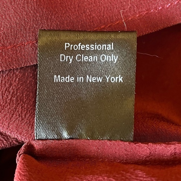 Shui Chen 100% silk blouse with lambs leather trim - Picture 4 of 6